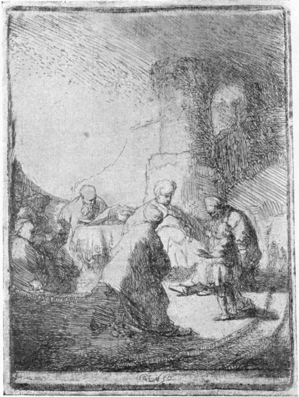 20, I. CHRIST DISPUTING WITH THE DOCTORS: SMALL PLATE. 1630. B. 66