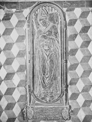 Tomb Plate of Bishop Pecci