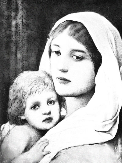 Gabriel Max.—Madonna and Child.