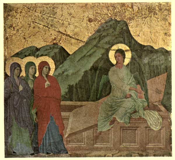 DUCCIO: THE THREE MARIES AT THE TOMB