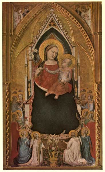 BERNARDO DADDI: THE MADONNA AND CHILD ENTHRONED