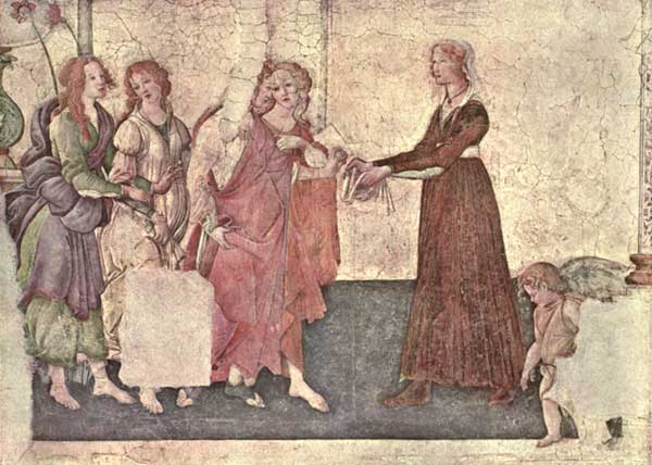 SANDRO BOTTICELLI: GIOVANNA TORNABUONI AND THE GRACES