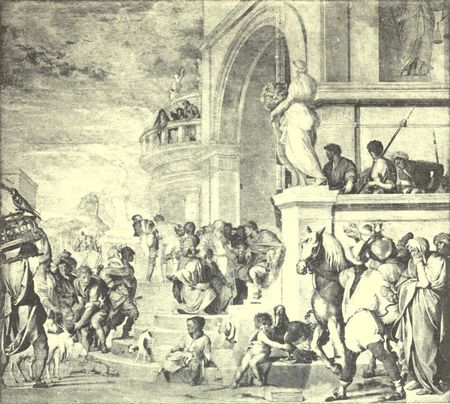 Cæsar receiving the Tribute of Egypt.