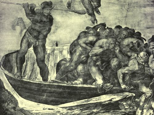 Charon's Boat: Detail from the Last Judgment.