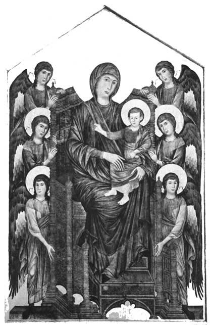 MADONNA, CHILD AND ANGELS