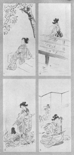 Spring (1). Summer (2). Autumn (3). Winter (4). Plate LXV.