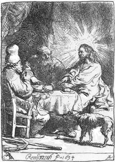 Abb. 48. Christus und die Jünger in Emmaus