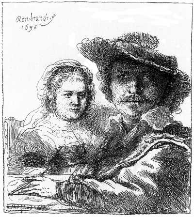Abb. 75. Rembrandt und seine Frau