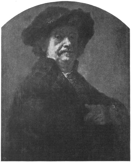 Abb. 153. Selbstbildnis Rembrandts, gemalt um 1658