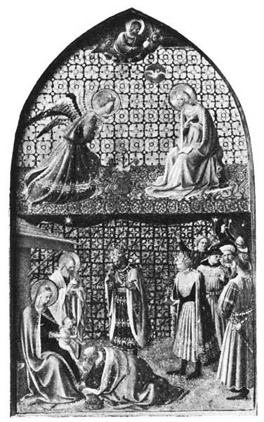 THE ANNUNCIATION AND THE ADORATION OF THE MAGI.