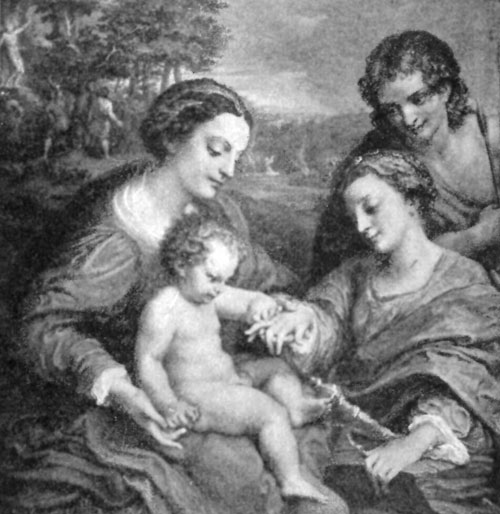 FIG. 46—CORREGGIO. MARRIAGE OF ST. CATHERINE AND CHRIST. LOUVRE.