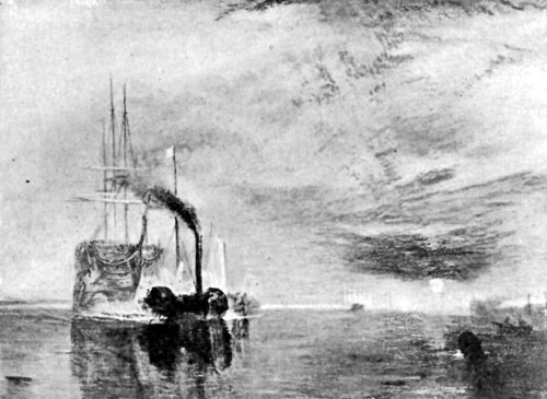 FIG. 98.—TURNER. FIGHTING TÉMÉRAIRE. NAT. GAL. LONDON.