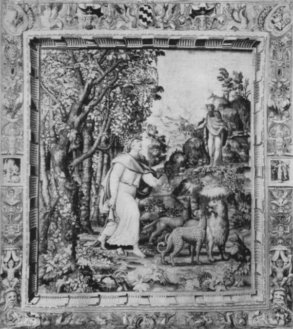 Virgil Appearing to Dante, Tapestry. Florentine, Middle of XVI Century