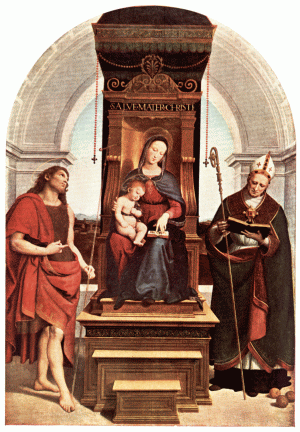 PLATE VII.—RAPHAEL THE ANSIDEI MADONNA National Gallery, London