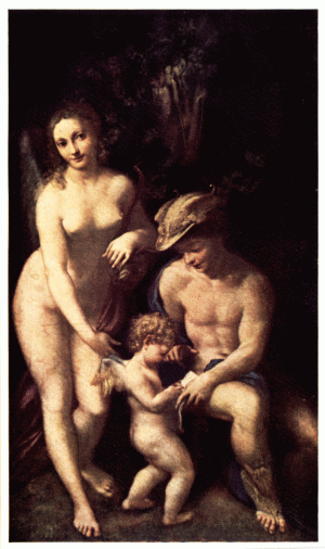 PLATE X.—CORREGGIO MERCURY, CUPID, AND VENUS National Gallery, London
