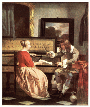 PLATE XXIX.—GABRIEL METSU THE MUSIC LESSON National Gallery, London