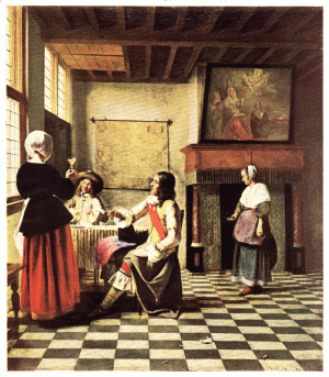 PLATE XXX.—PIETER DE HOOCH INTERIOR OF A DUTCH HOUSE National Gallery, London