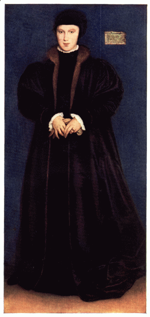 PLATE XXXIII.—HANS HOLBEIN PORTRAIT OF CHRISTINA, DUCHESS OF MILAN National Gallery, London